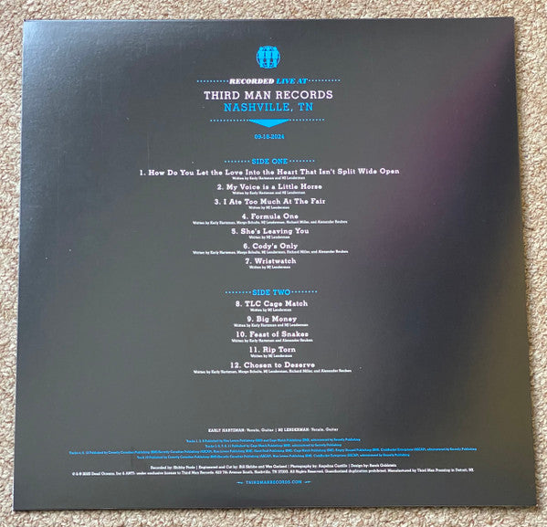 Karly Hartzman And MJ Lenderman Live At Third Man Records (VINYL) | Mint (M) Mint (M)-