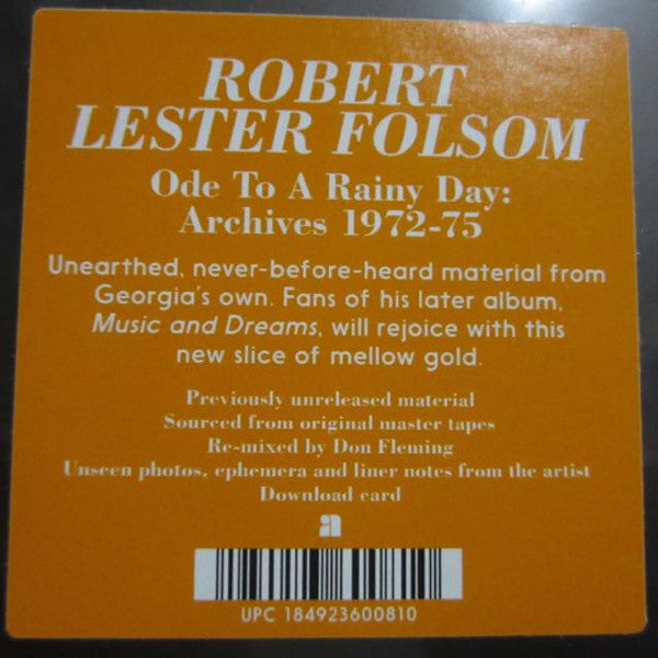 Ode To A Rainy Day: Archives 1972-1975 | Mint (M)-