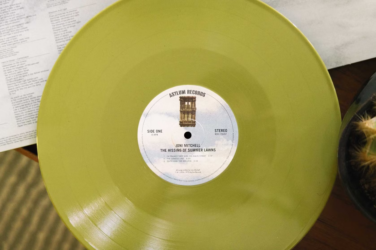 Joni Mitchell - The Hissing Of Summer Lawns (VMP | GREEN VINYL) | Mint (M) Mint (M)-