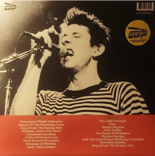 The Pogues - Pissed And Pinned. Live At Mcgonagles, Dublin, Ireland 1st March 1985 - FM Broadcast (COLOR VINYL) |-
