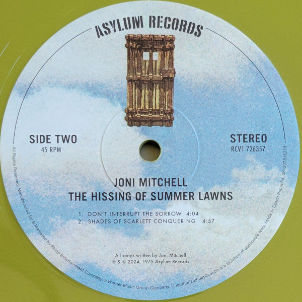Joni Mitchell - The Hissing Of Summer Lawns (VMP | GREEN VINYL) | Mint (M) Mint (M)-