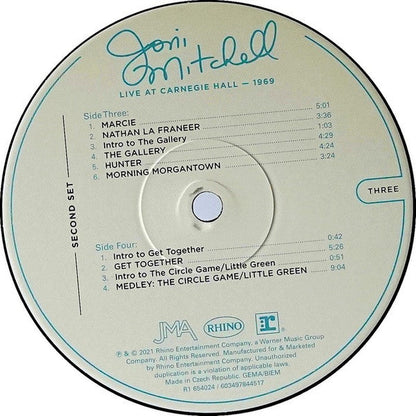 Joni Mitchell - Live At Carnegie Hall - 1969 (3xVINYL) *DISCOUNT COPY* | Mint (M) Mint (M)-