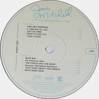 Joni Mitchell - Live At Carnegie Hall - 1969 (3xVINYL) *DISCOUNT COPY* | Mint (M) Mint (M)-