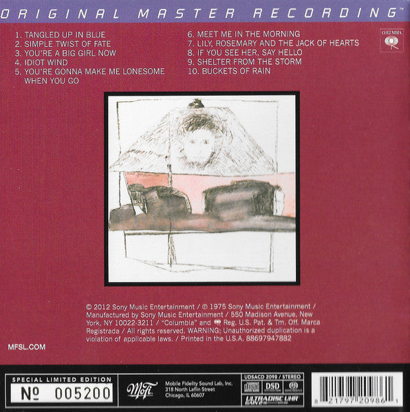 Bob Dylan - Blood On The Tracks (SACD) | Mint (M) Mint (M)-