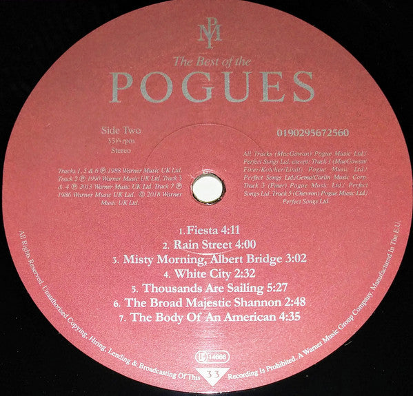 The Best Of The Pogues (VINYL)*CREASED* | Mint (M) Excellent (EX)-