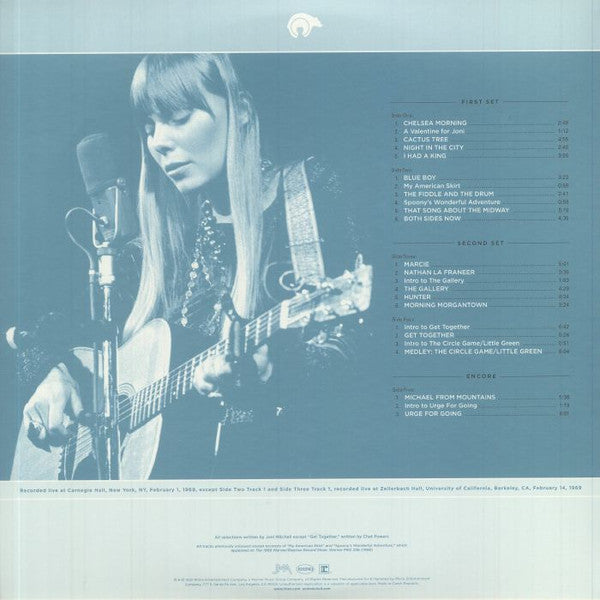 Joni Mitchell - Live At Carnegie Hall - 1969 (3xVINYL) *DISCOUNT COPY* | Mint (M) Mint (M)-