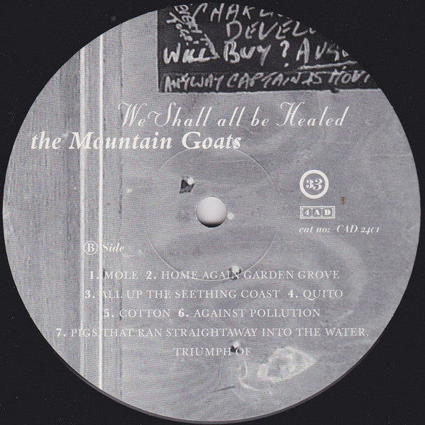 The Mountain Goats - We Shall All Be Healed | Mint (M) Mint (M)-