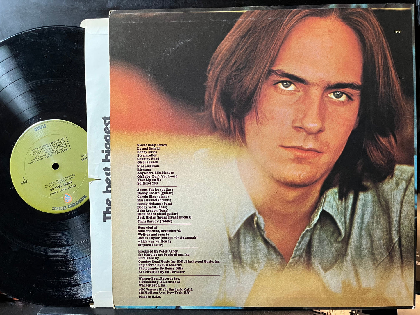 James Taylor (2) - Sweet Baby James (VINYL) | Excellent+ (EX+) Excellent+ (EX+)-