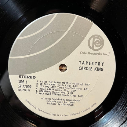 Carole King - Tapestry (VINYL LP ODE SP-77009 1971) | USED Excellent+ (EX+) Very Good Plus (VG+)-
