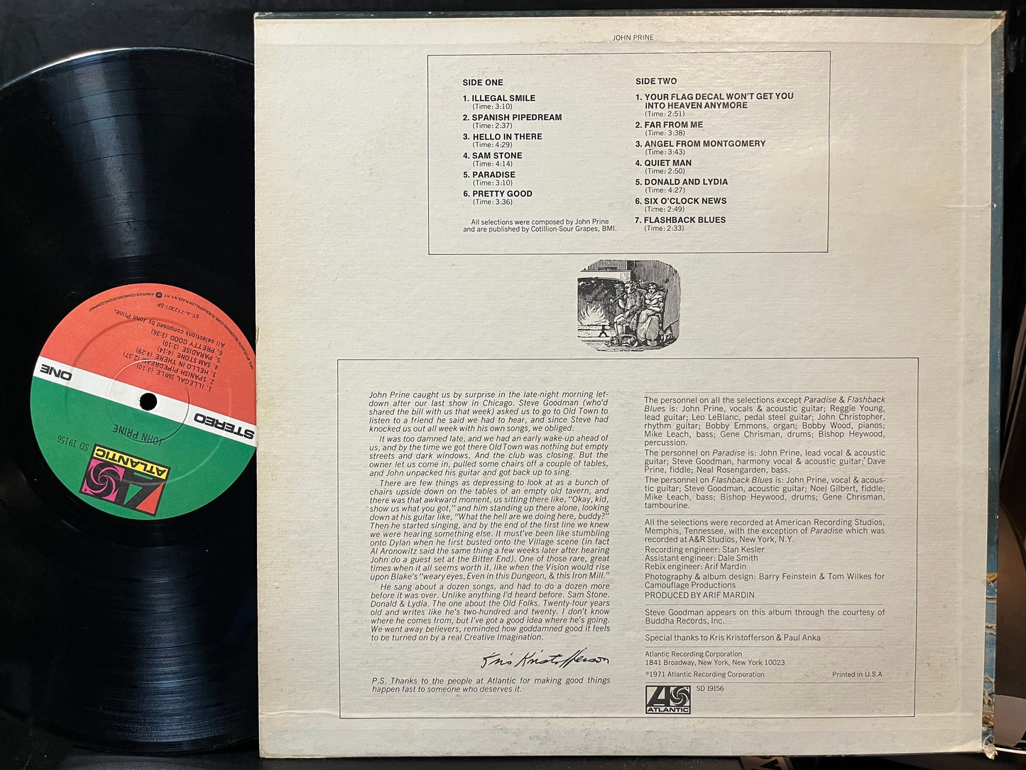 John Prine - John Prine (VINYL LP ATLANTIC SD 19156 1978) | USED Excellent (EX) Near Mint- (NM-)-