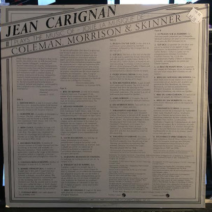 Jean Carignan - Plays the Music of Coleman, Morrison & Skinner (VINYL) | Excellent (EX) Very Good Plus (VG+)-