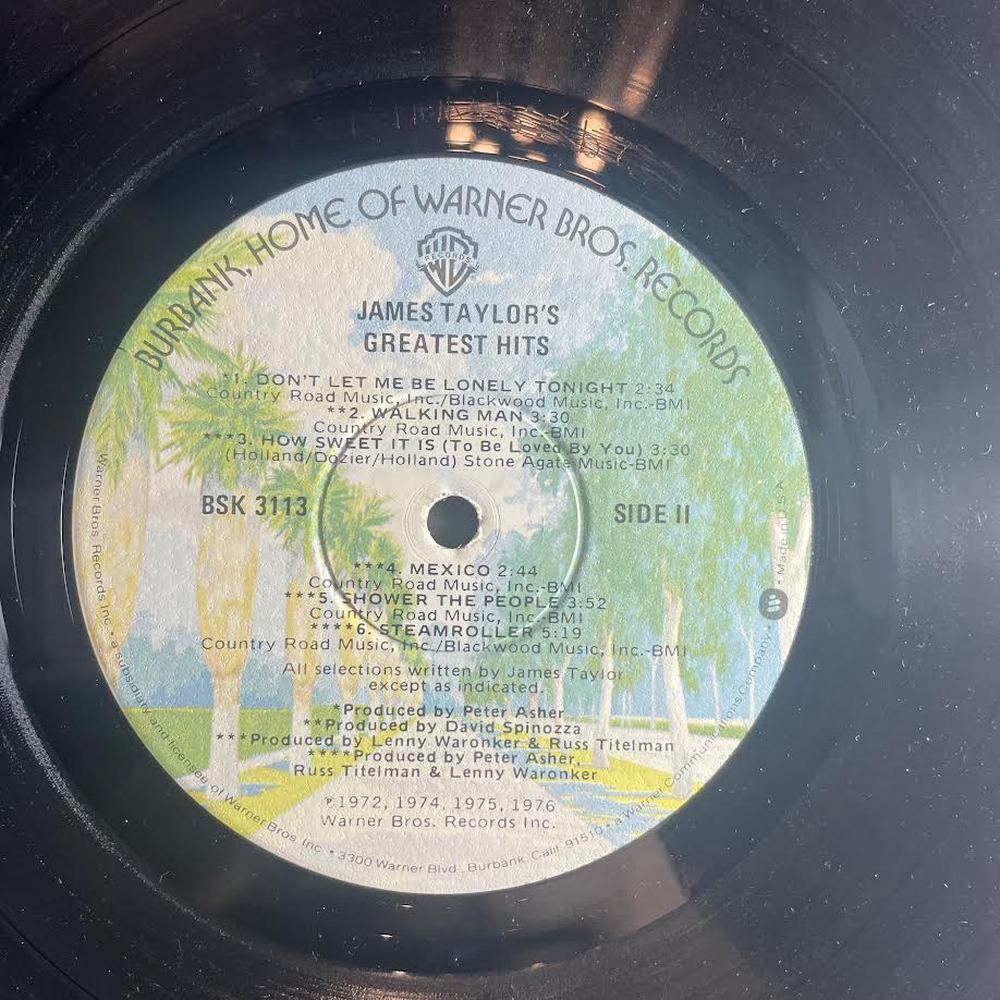James Taylor (2) - Greatest Hits (VINYL) | Excellent+ (EX+) Excellent (EX)-