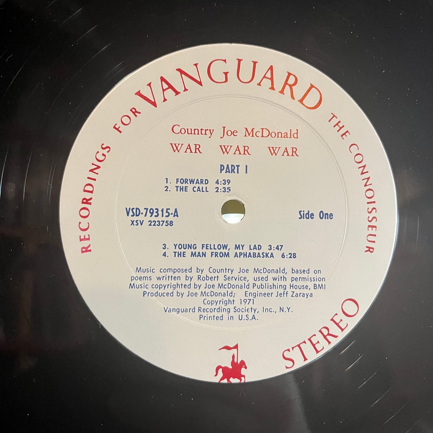 Country Joe McDonald - War War War (VINYL) | Near Mint- (NM-) Excellent+ (EX+)-