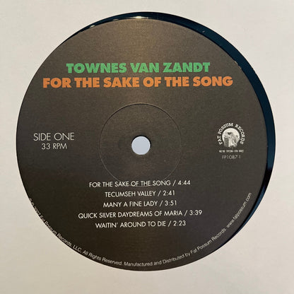 Townes Van Zandt - For The Sake Of The Song | Mint (M) Mint (M)-
