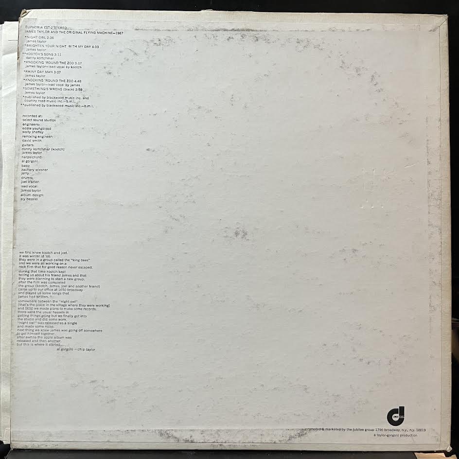 James Taylor (2) - 1967 (VINYL) | Near Mint (NM) Very Good Plus (VG+)-