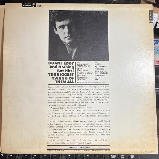 Duane Eddy - The Biggest Twang Of Them All (VINYL) | Near Mint (NM or M-)-