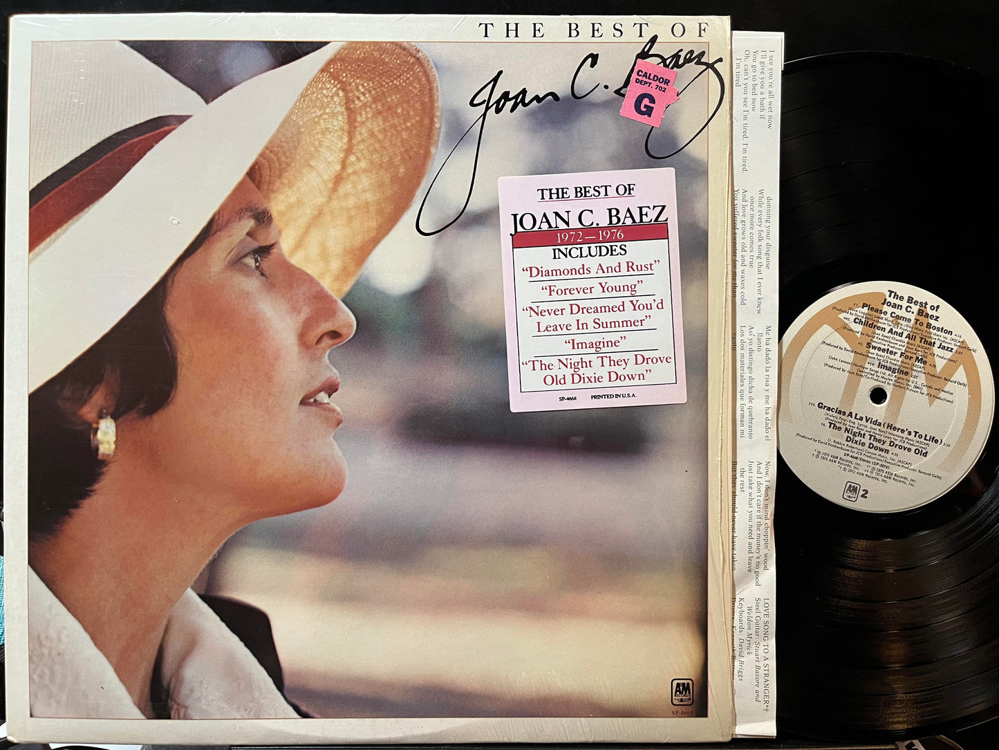 Joan Baez - The Best Of Joan C. Baez (VINYL) | Near Mint (NM or M-) Near Mint (NM)-