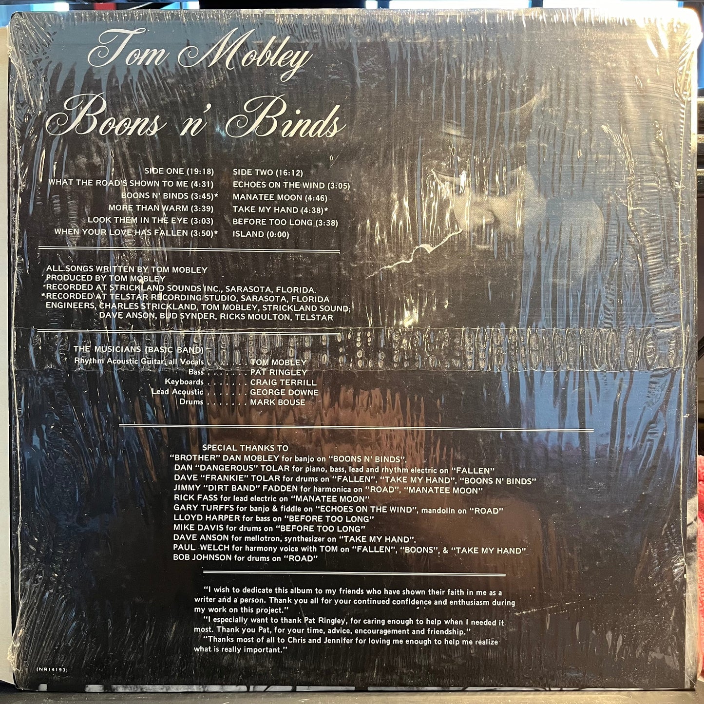 Tom Mobley - Boons n' Binds *SHRINK* | Near Mint (NM) Near Mint (NM)-