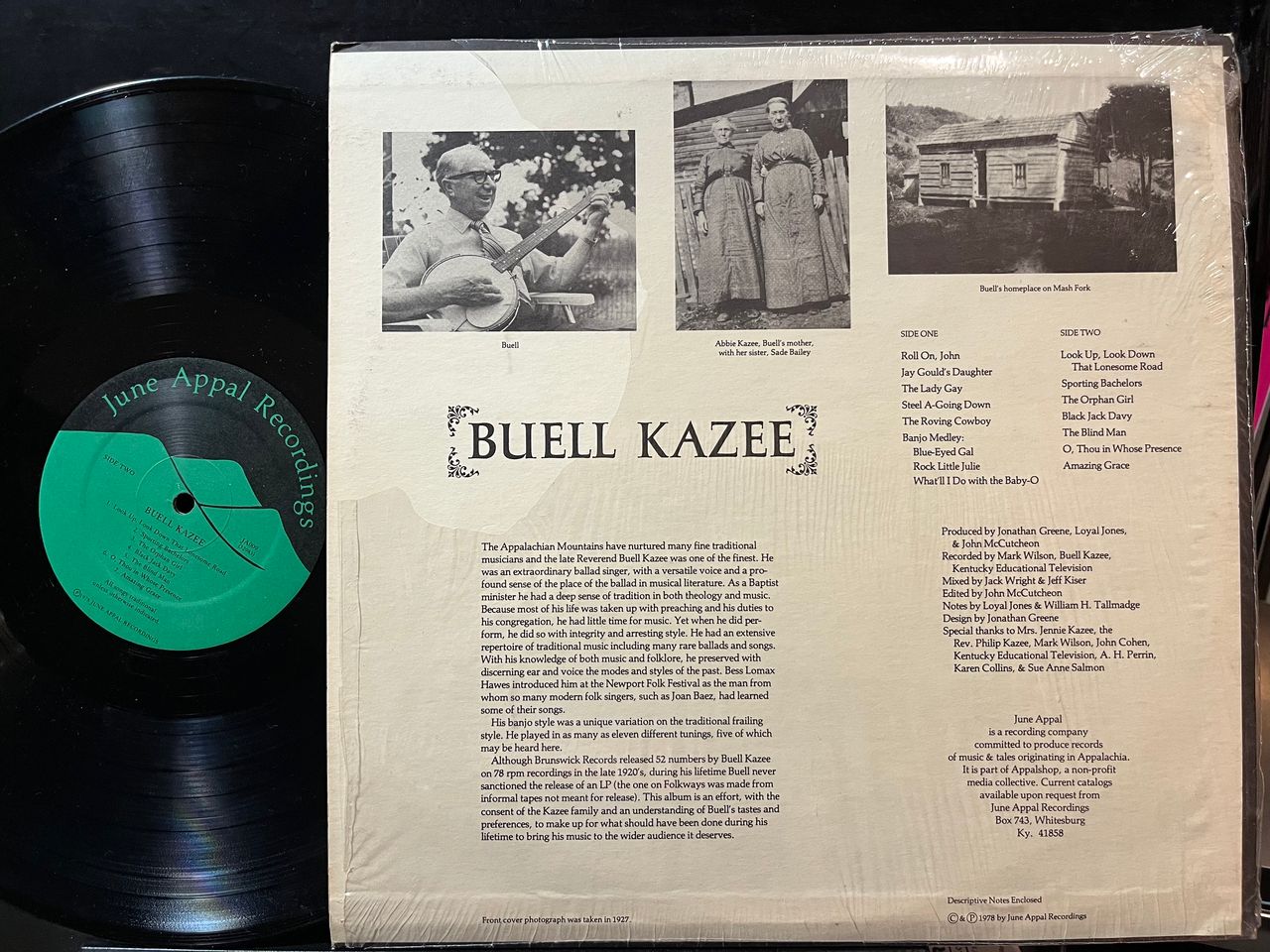 Buell Kazee - Buell Kazee (VINYL) | Near Mint (NM) Near Mint (NM)-
