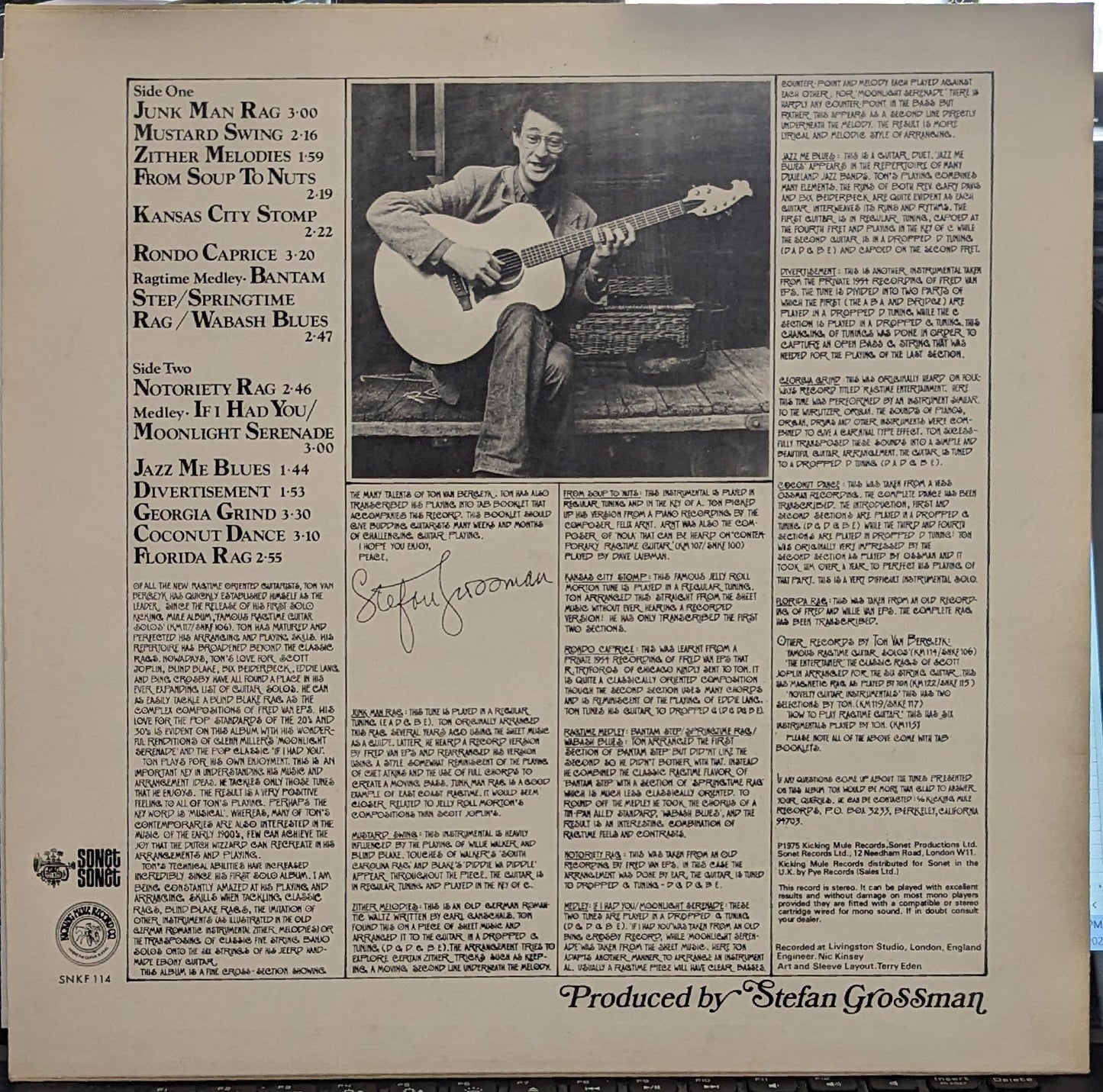 Ton Van Bergeijk - Guitar Instrumentals To Tickle Your Fingers | Near Mint (NM) Near Mint (NM)-