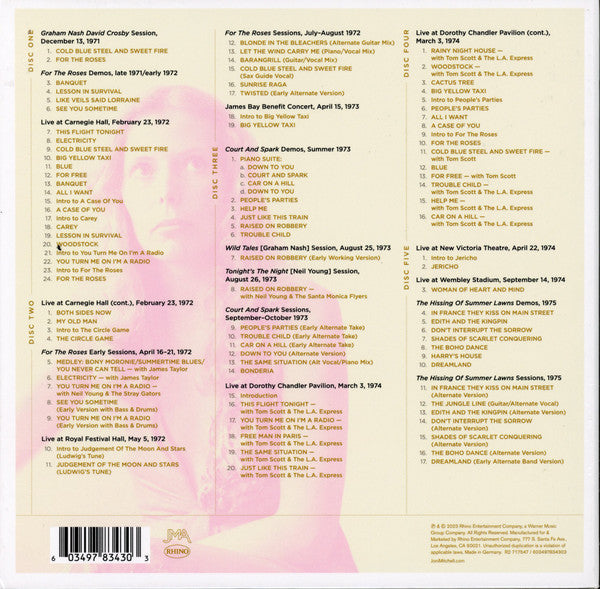 Archives – Volume 3: The Asylum Years (1972-1975) (5x CD BOX) | Near Mint (NM or M-) Excellent+ (EX+)-