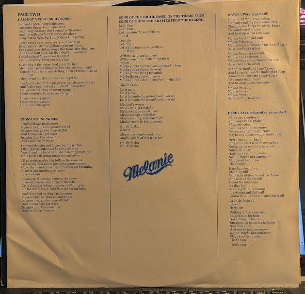 Melanie (2) - Stoneground Words (VINYL) | Near Mint (NM or M-)-