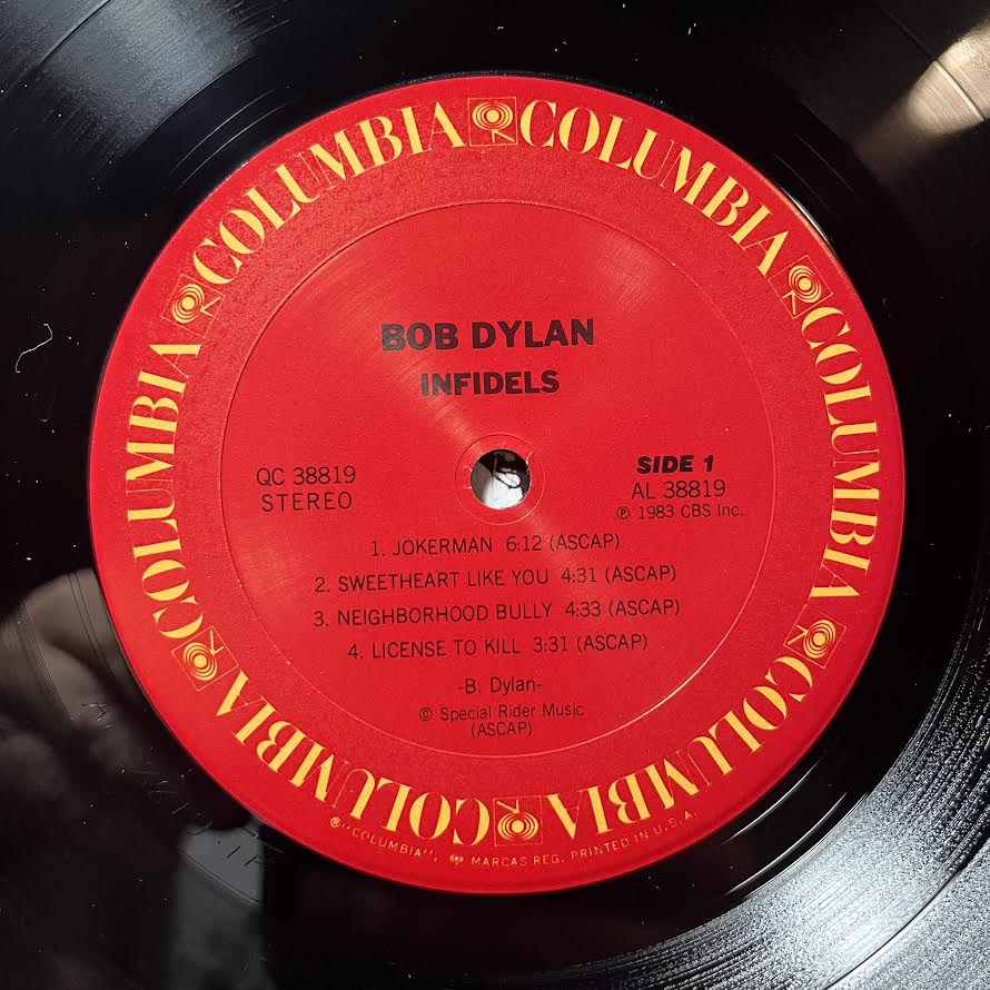 Bob Dylan - Infidels (VINYL) | Near Mint (NM) Excellent+ (EX+)-