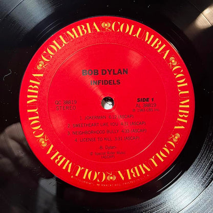 Bob Dylan - Infidels (VINYL) | Near Mint (NM) Excellent+ (EX+)-