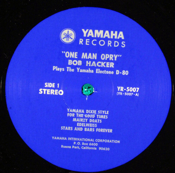 Bob Hacker - "One Man Opry" Bob Hacker Plays The Yamaha Electone D-80 (VINYL) | Near Mint (NM) Excellent (EX)-
