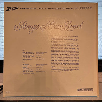 Various - Zenith Presents Songs Of Our Land | Near Mint (NM) Near Mint (NM)-