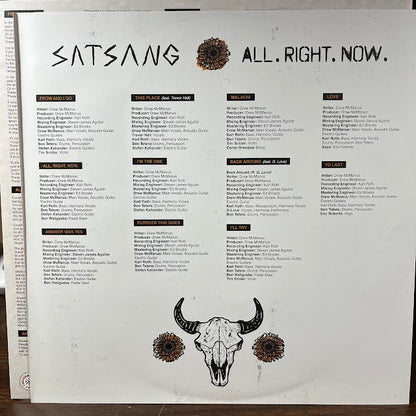 Satsang (2) - All. Right. Now. (ORANGE W/ BLACK SMOKE VINYL) | Near Mint (NM or M-)-