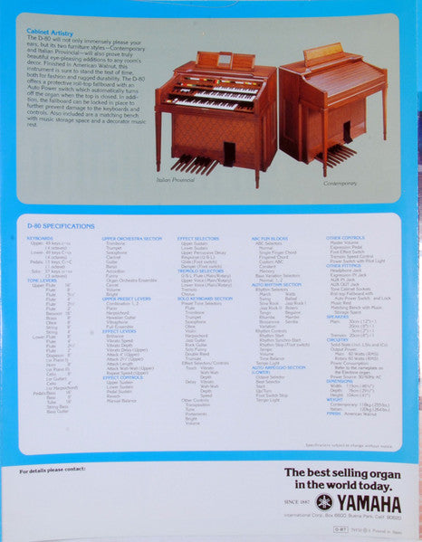 Bob Hacker - "One Man Opry" Bob Hacker Plays The Yamaha Electone D-80 (VINYL) | Near Mint (NM) Excellent (EX)-