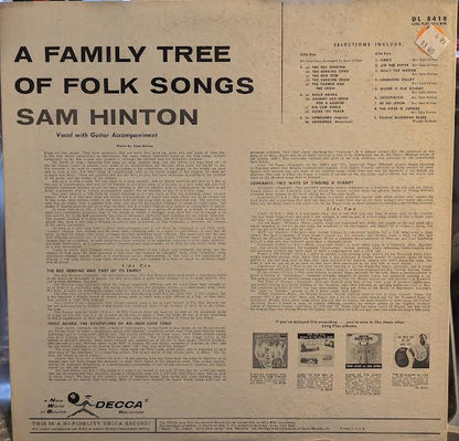 Sam Hinton - A Family Tree Of Folk Songs (VINYL) | Near Mint (NM or M-) Very Good Plus (VG+)-