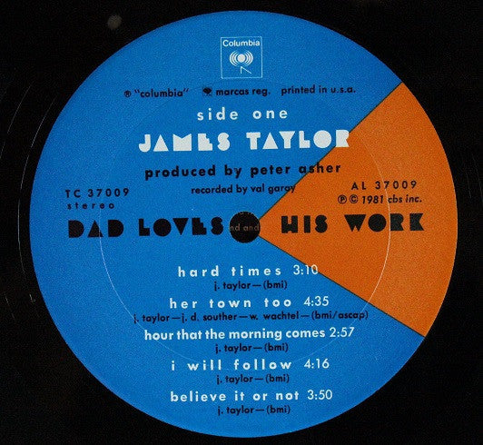 James Taylor (2) - Dad Loves His Work *SANTA MARIA* | Near Mint (NM) Excellent (EX)-