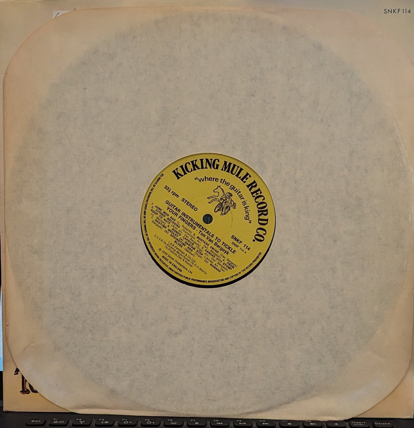 Ton Van Bergeijk - Guitar Instrumentals To Tickle Your Fingers | Near Mint (NM) Near Mint (NM)-