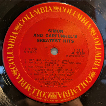 Simon & Garfunkel - Simon And Garfunkel's Greatest Hits (VINYL) | Near Mint (NM) Excellent (EX)-