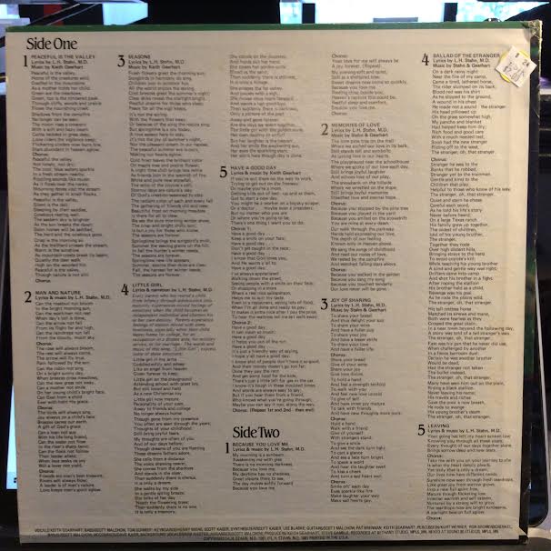 L.H. Stahn, M.D. - Peaceful Is The Valley (VINYL) |-