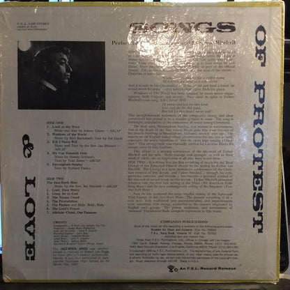 Rev. Ian Douglas Mitchell - Songs Of Protest & Love (VINYL) | Near Mint (NM or M-)-