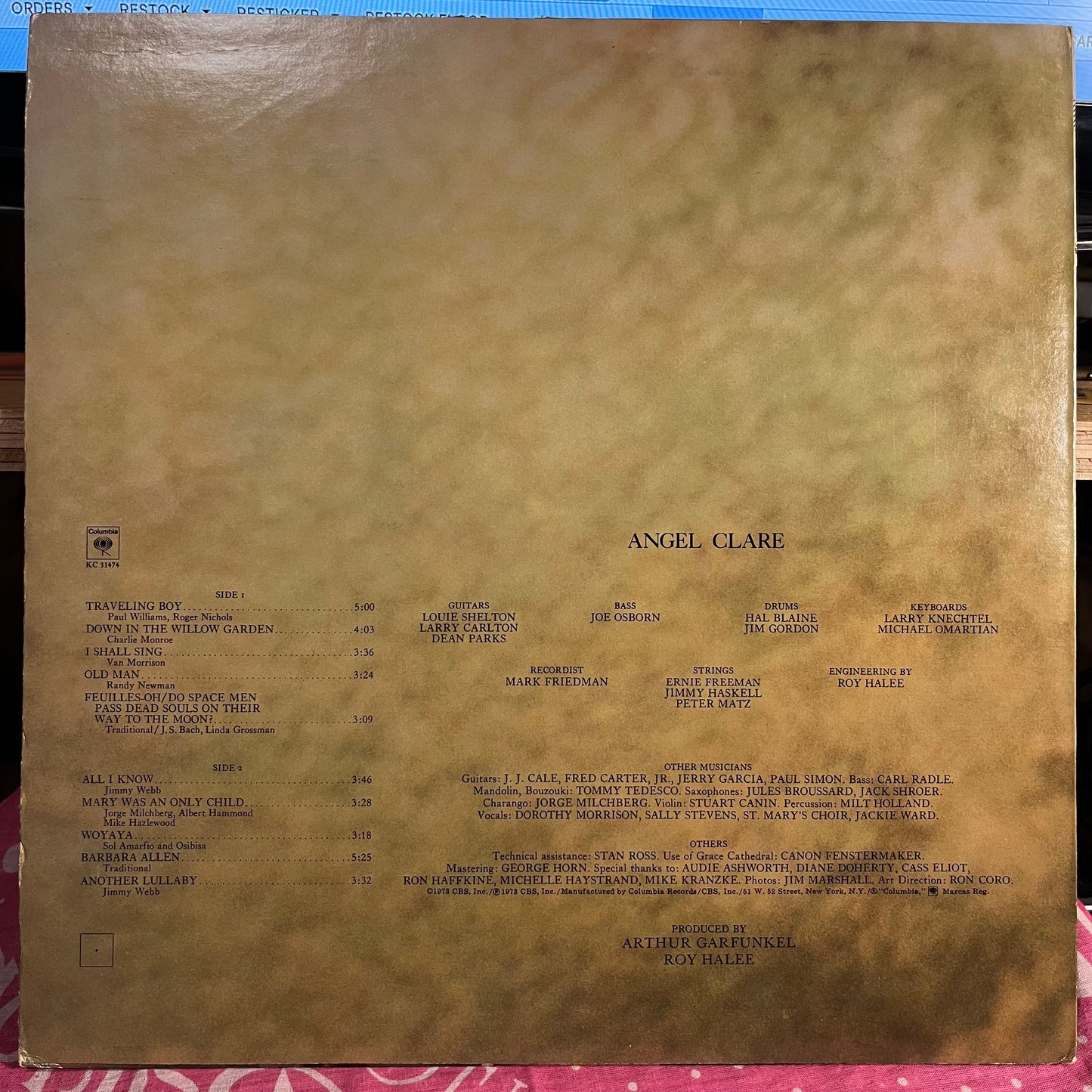 Art Garfunkel - Angel Clare *TERRE HAUTE* | Near Mint (NM) Near Mint (NM)-