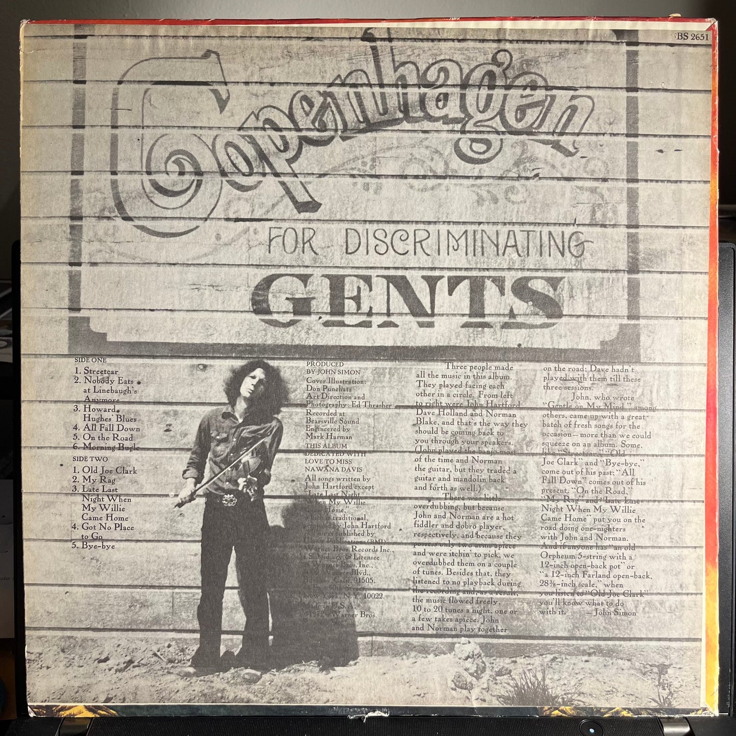 John Hartford - Morning Bugle *TERRE HAUTE* | Very Good (VG) Very Good Plus (VG+)-