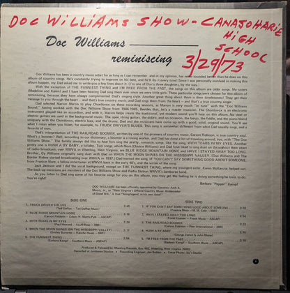 Doc Williams - Reminiscing (VINYL) | Very Good (VG) Very Good Plus (VG+)-
