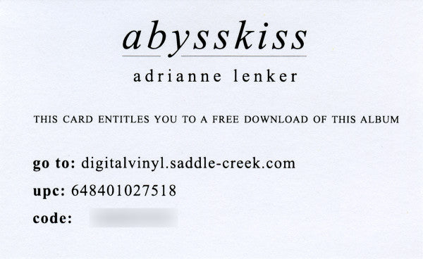 Adrianne Lenker - Abysskiss | Mint (M) Mint (M)-