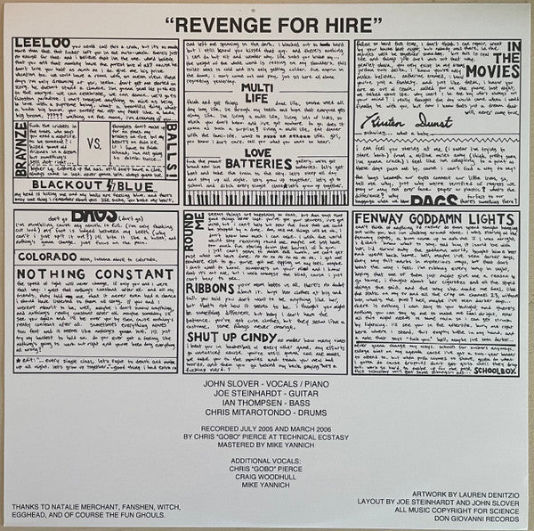 Revenge For Hire | Mint (M) Mint (M)-