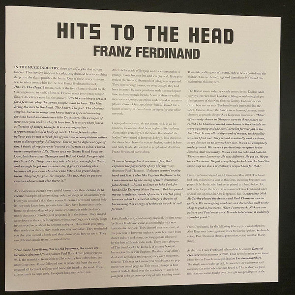 Franz Ferdinand - Hits To The Head | Mint (M) Mint (M)-