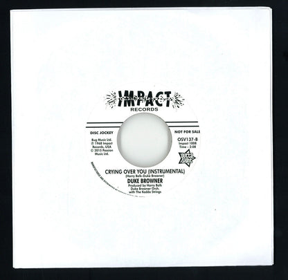Duke Browner - Crying Over You (VINYL 7" Outta Sight OSV137) | NEW Mint (M) Mint (M)-