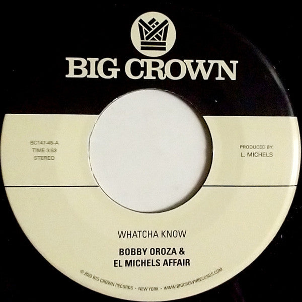 Bobby Oroza - Whatcha Know / Losing It | Mint (M) Generic-