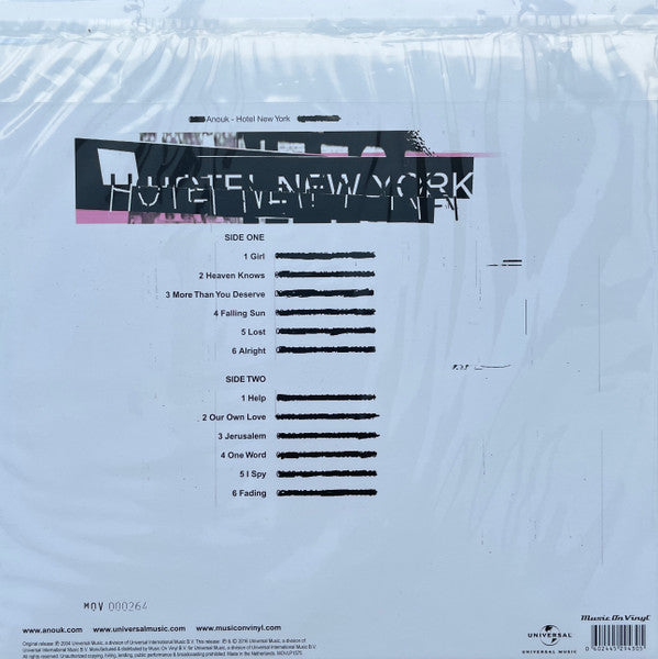 Anouk - Hotel New York (MAGENTA VINYL / NUMBERED) |-
