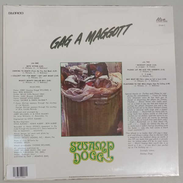 Swamp Dogg - Gag A Maggot (COLOR VINYL) | Mint (M) Mint (M)-