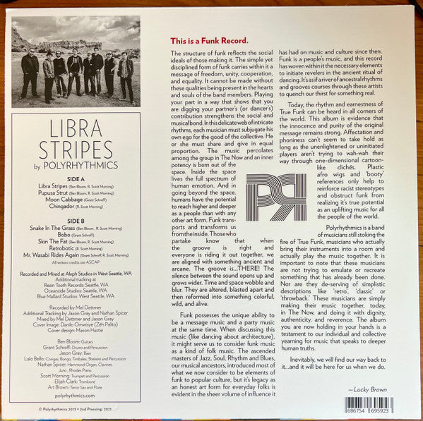 Polyrhythmics - Libra Stripes (BLUE VINYL - 2025) | Mint (M) Mint (M)-