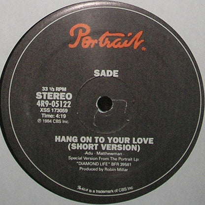 Sade - Hang On To Your Love (12" Version) | Mint (M) Generic-